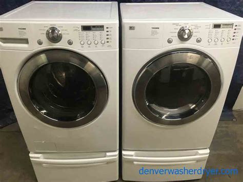 Large Images for Perfect LG Front-Load Washer|Dryer Set on Pedestals ...