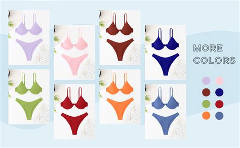 Amazon Verdusa Women S Piece Triangle Bikini High Cut Bathing