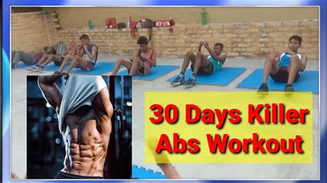 30 Days Killer Abs Workout Routine Six Pack Abs In 30 Days Six Pack