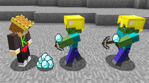 COMO FAZER OS ZUMBIS MINERAREM PARA VOCÊ NO MINECRAFT YouTube