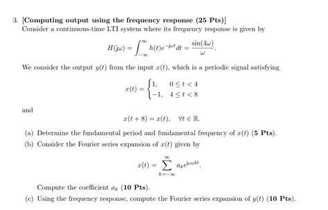 Solved A Determine The Fundamental Period And Fundamental Chegg