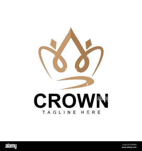 Crown Logo, Royal Design, Throne Holder King And Queen, Vector Icon Brand Product Template ...