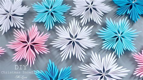 ️ СНЕЖИНКА ИЗ БУМАГИ ️ 3D PAPER SNOWFLAKE ️ - YouTube