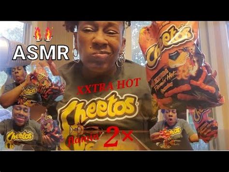 XXTRA Flamin Hot CHEETOS Crunchy ASMR Eating Mouth Sounds INTENSE Twice As HOT Review YouTube