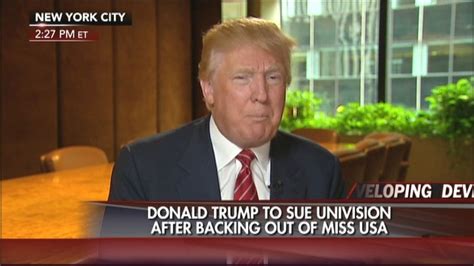 Donald Trump Threatens To Sue Univision Latest News Videos Fox News