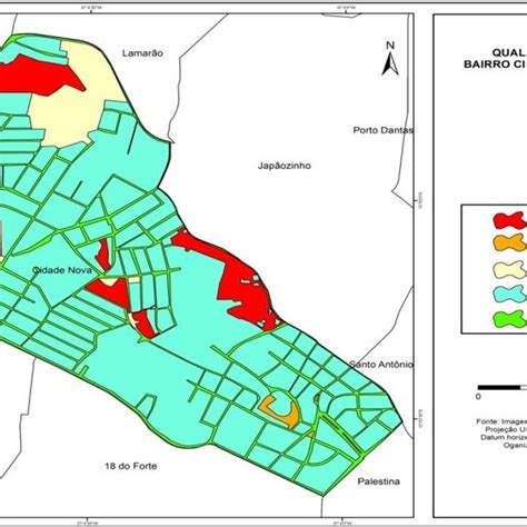 Uso E Ocupação Do Solo Do Bairro Cidade Nova De Aracaju Se Em 2004