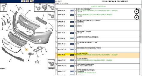 Grade Dianteira Central Peugeot Original Citroparts