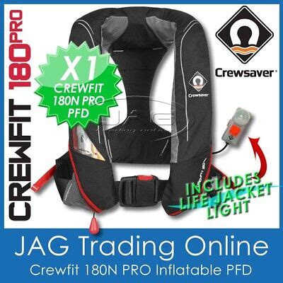 CREWSAVER CREWFIT 180 PRO INFLATABLE 180N MANUAL INFLATABLE LIFE