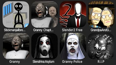 Stickman Jailbreak Granny Chapter Two Slender 2 Free Grandpa And