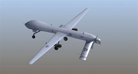 Mq Predator Drone D Model Max X Wrl Obj Lwo Dwg Dae