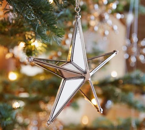 Faceted Mirror Star Ornament Pottery Barn