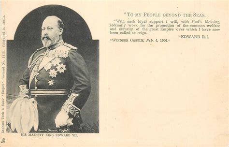 Royalty His Majesty King Edward Vii From Windsor Castle Officer Uniform