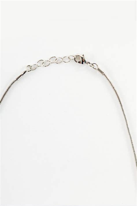 Snake Chain Choker Silver at Nina Pierson blog