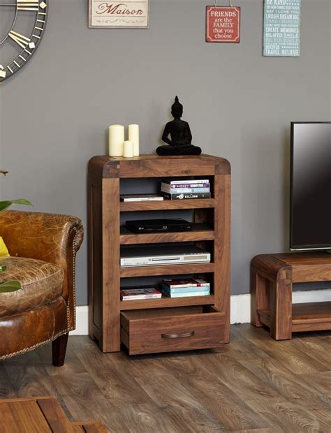 Baumhaus Shiro Walnut Entertainment Unit Cfs Furniture Uk