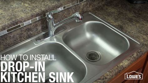 How To Install A Drop In Kitchen Sink Lowe S