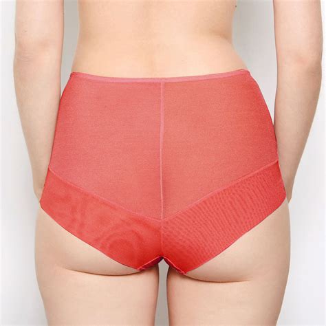 Sophia Red Lace High Waisted Knickers Katherine Hamilton