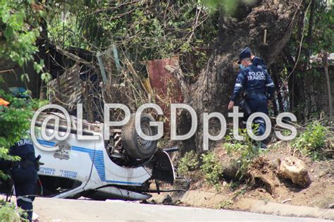 Muere un policía y dos sufren lesiones al accidentarse con patrulla en