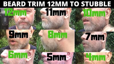 Trim Beard And Compare Each Length 12mm 4mm Youtube