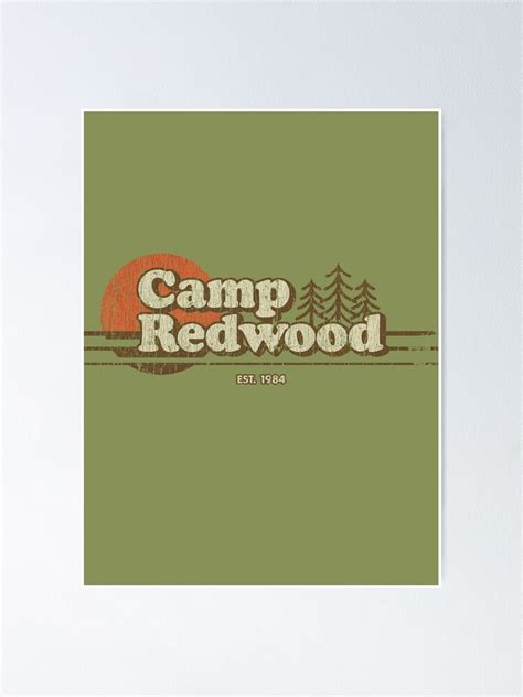 "Camp Redwood 1984" Poster for Sale by jacobcdietz | Redbubble