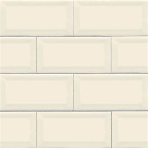 Msi Almond Glossy 3 X6 Ceramic Bevelled Subway Tile