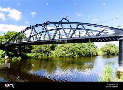 Bonds Bridge An Old Victorian Era Iron Bridge Over The River