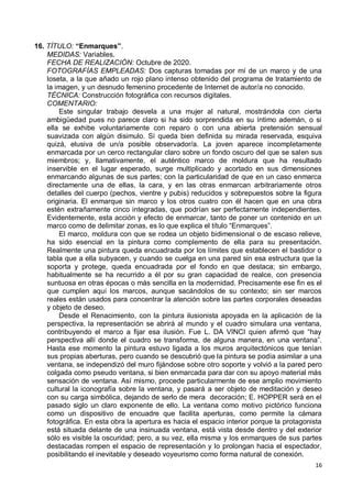 El objeto como pretexto Fichas técnicas PDF