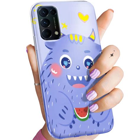 Etui Do Oppo Reno G Wzory Potwory Potw R Monster Obudowa Pokrowiec