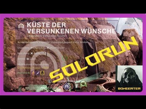 Ls K Ste Der Versunkenen W Nsche Exo Farm Run Destiny Youtube