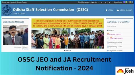 OSSC Junior Enforcement Officer Application Form 2024 Apply Online For