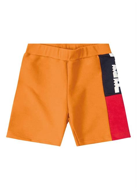 Bermuda Moletom Infantil Masculina Laranja Tigor T Tigre