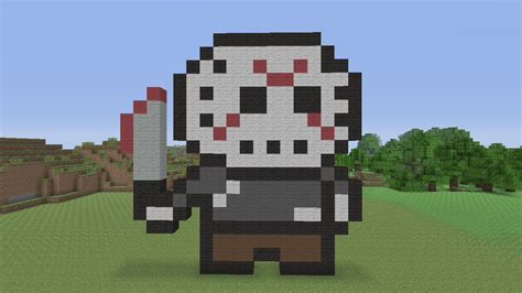 Minecraft Pixel Art Jason Voorhees