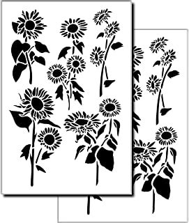 Amazon Large Sunflower Stencils For Painting On Wood In