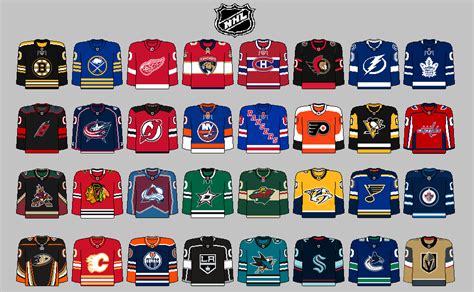 NHL Hockey Jerseys. by StriderPhantom on DeviantArt