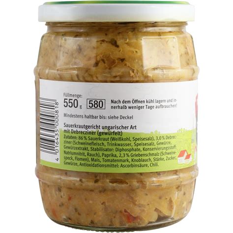 Ossikiste De Th Ringer Landgarten Sauerkraut Ml Glas Online Kaufen