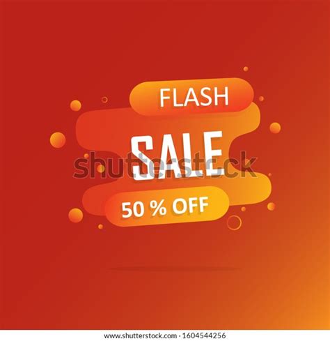 Modern Flash Sale Banner Business Poster Stock Vector Royalty Free