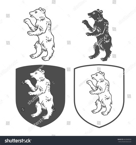 732 Coat arms bear Stock Illustrations, Images & Vectors | Shutterstock