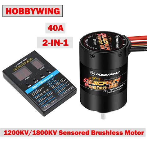 Hobbywing QuicRun Fusion SE Sensored Brushless Motor 1200KV 1800KV