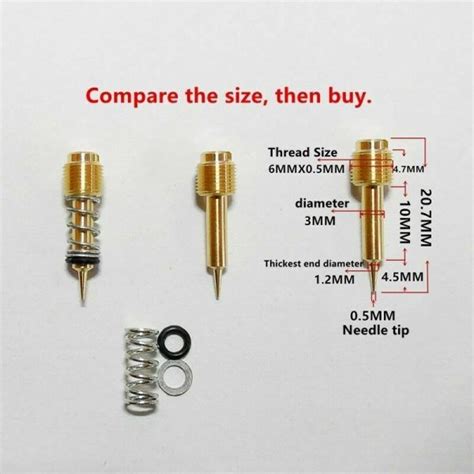 Mikuni Carburetor Carb Mixture Screw Fuel Ratio Adjusting Screw Vm