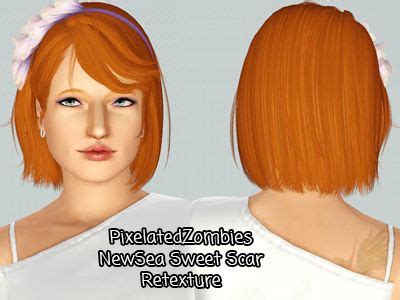 Flower Headband Hairstyle Newsea S Sweet Scar Retextured By Pixelated