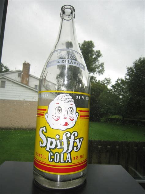 1930 S Spiffy Cola A Swell Drink 32 Fl Ozs Quart Acl Soda Bottle General Beverage Co Detroit