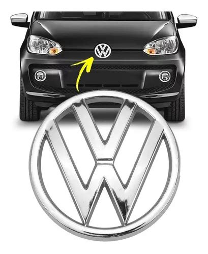 Logo Grade Frente Cromado Emblema Vw Up Frete Gr Tis