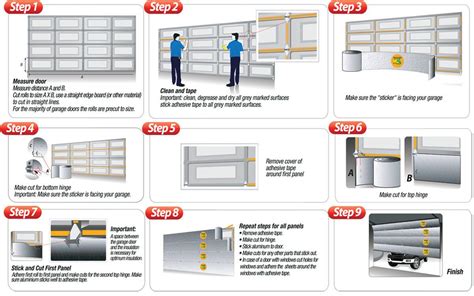 Nasatech White Pre Cut Panel Car Garage Door Insulation Foam Kit