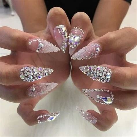 Princesschelrb Nails Design With Rhinestones Rhinestone Nails Beautiful Nails