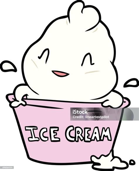 Cute Cartoon Ice Cream Stock Illustration Download Image Now Art Cartoon Cute Istock