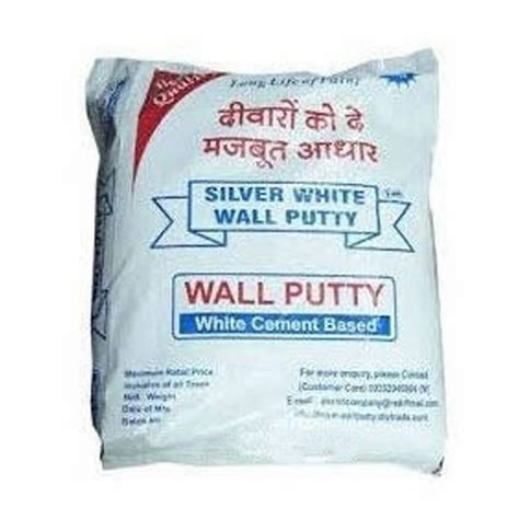 Silver White Cement Based Wall Putty Kg At Rs Bag In Nagpur