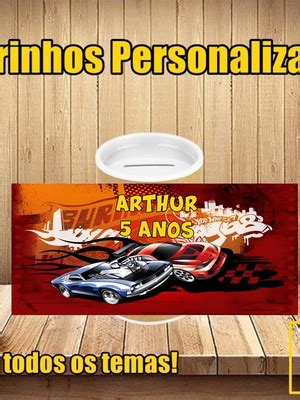 Cofrinho Personalizado Hot Wheels Elo7 Produtos Especiais
