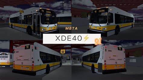 MBTA Roblox 2017 New Flyer XDE40 On Route 91 YouTube