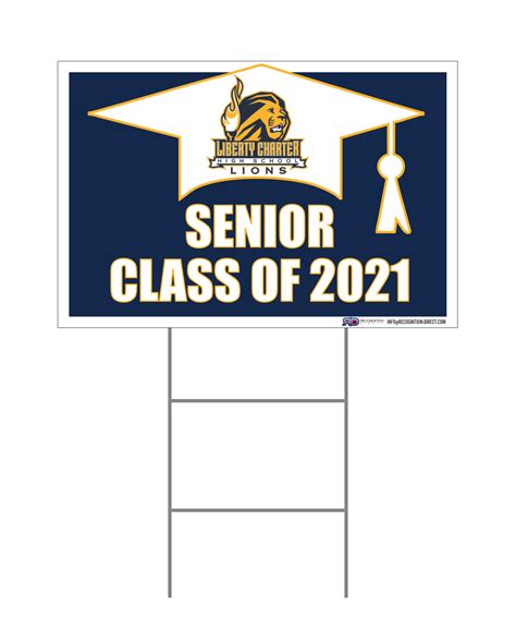 Liberty High School 12" x 18" Graduation Sign — Recognition Direct