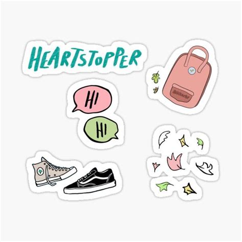 Fan Art Officiel Heartstopper Autocollants Papier Peint Autocollants