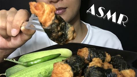 Asmr กินไก่พันสาหร่าย Asmr Com Youtube